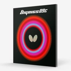 накладка Butterfly Дігнікс 09C, липкий верх, максимум обертання — макрознімок
