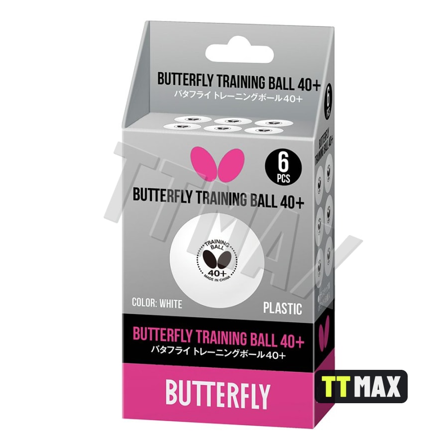 М'ячі Butterfly Training Ball 40+ (6шт в уп)