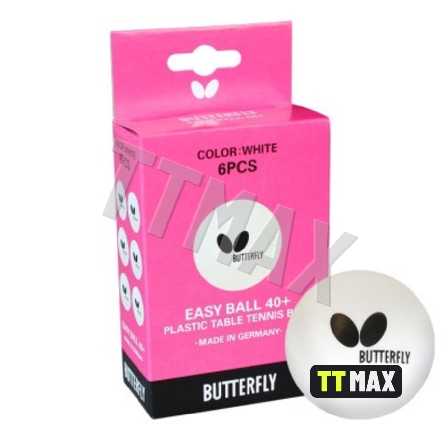 М'ячі Butterfly Easy Ball 40+ (6 шт)