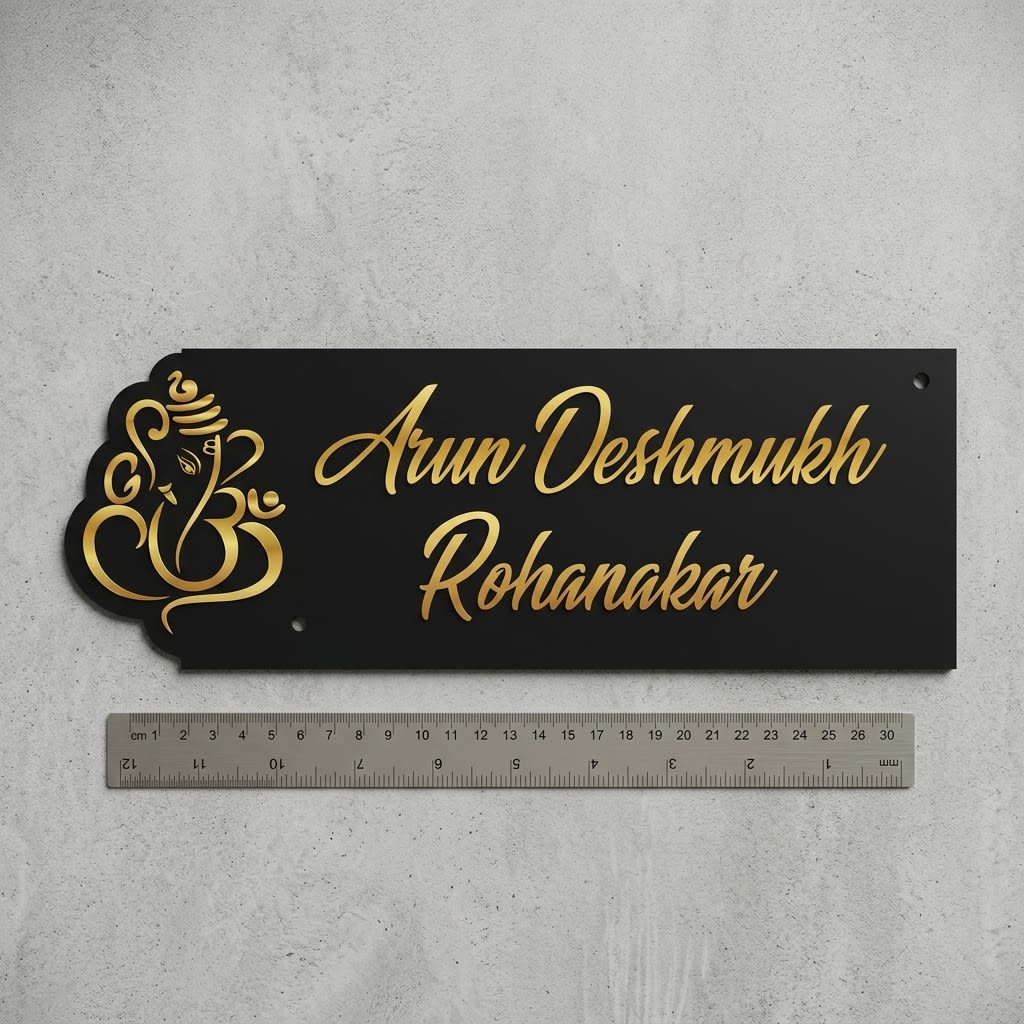 Name Plate For Home by Marathi Design