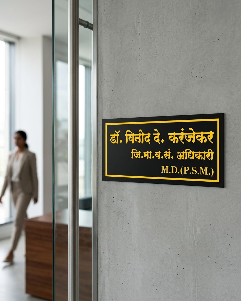Official Name Plate Design by Marathi Design