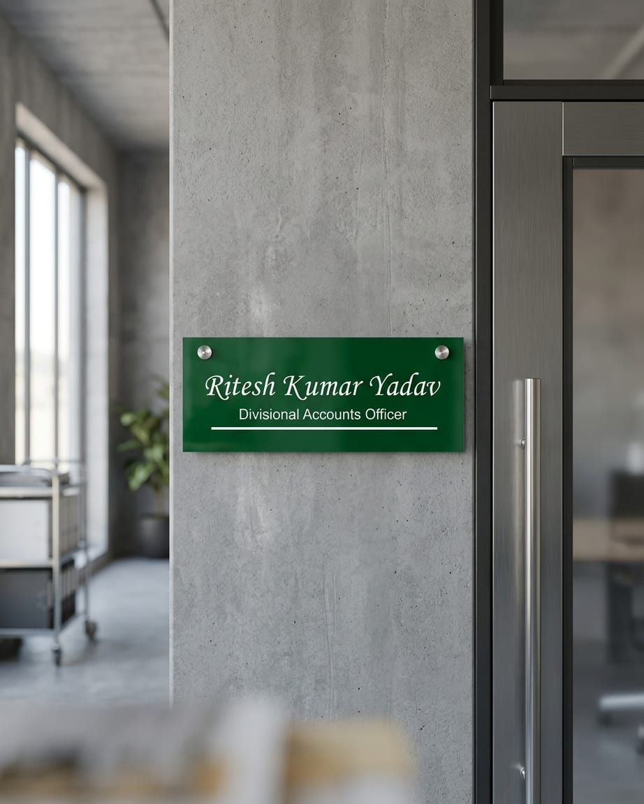 Name Plate For Office and Home by Marathi Design