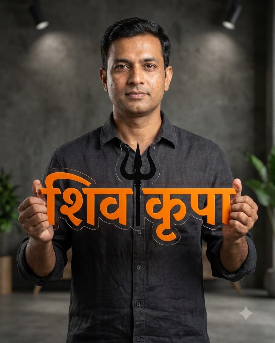 Shivkrupa Custom Marathi Name for Home by Marathi Design