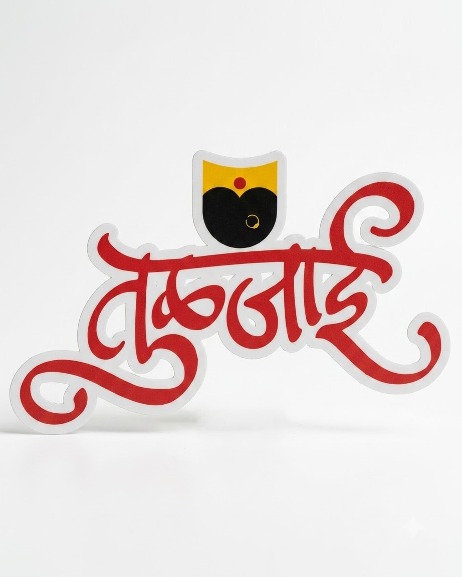 Tuljai Name with Tulaja Bhawani Mukhwata Design – Acrylic by Marathi Design
