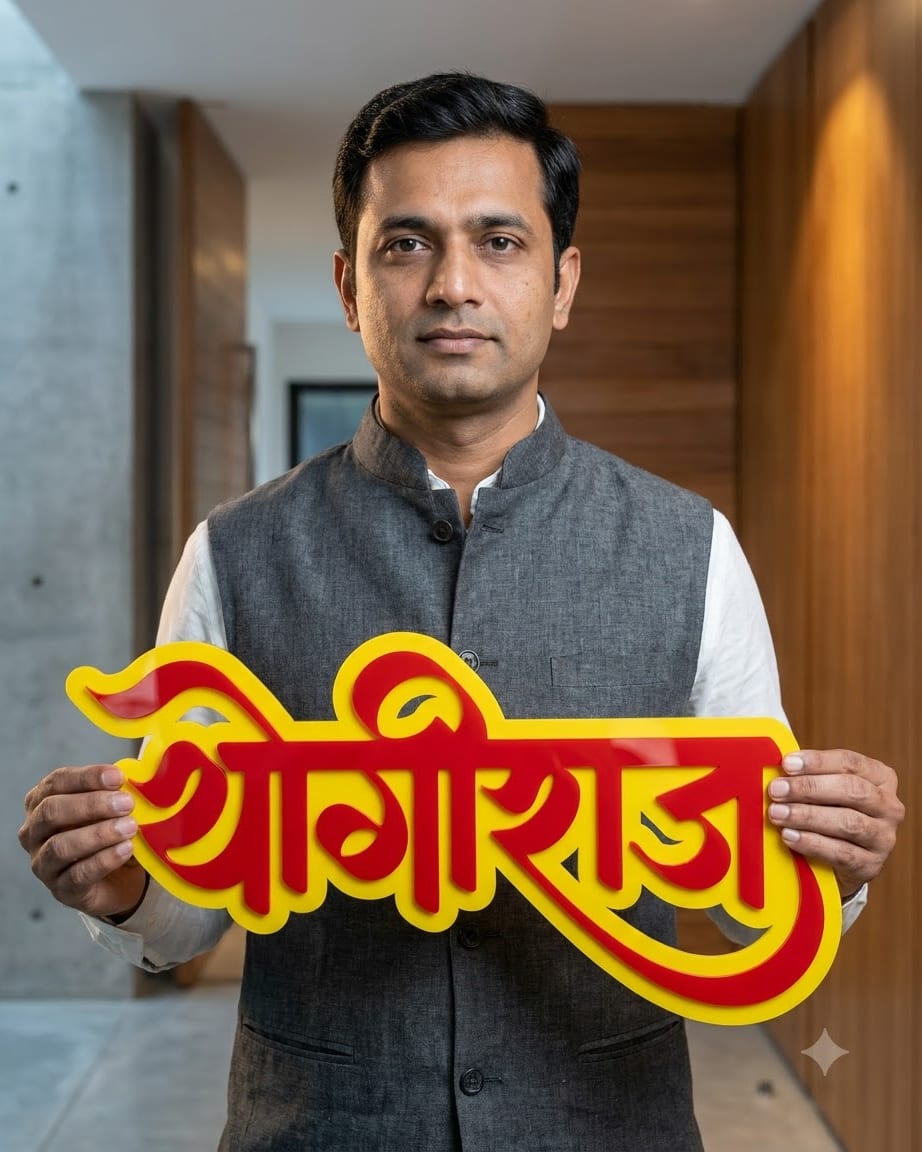 Yogiraj Acrylic Name by Marathi Design
