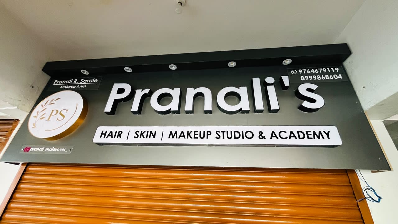 Pranali's Hair,Skin Makeup Studio - ACP + LED Letters project image 2
