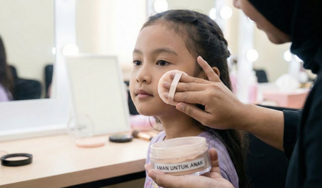 makeup minimalis anak fashion show