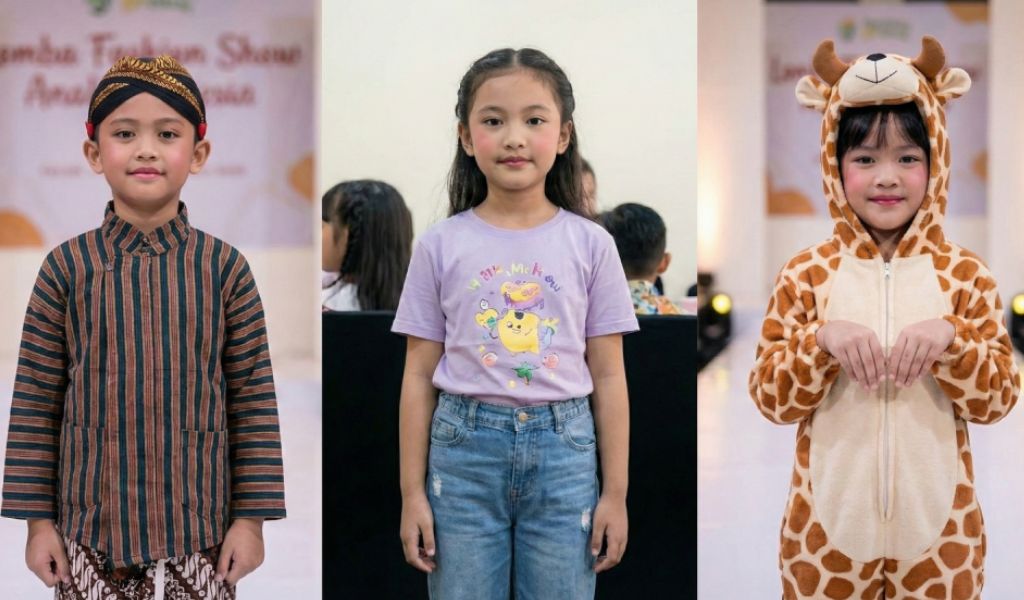 makeup minimalis anak fashion show