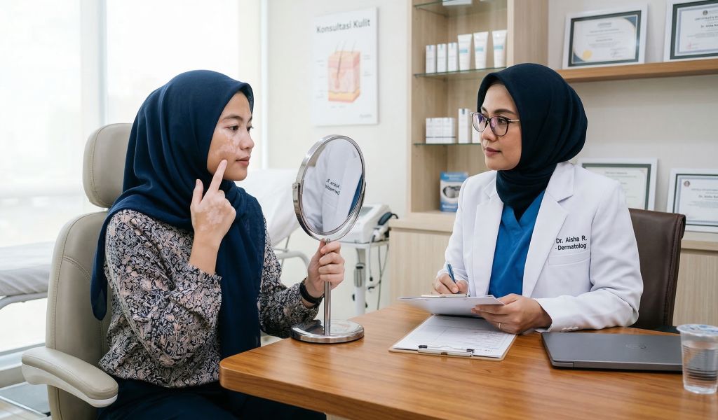 Perbedaan Panu dan Vitiligo di Wajah