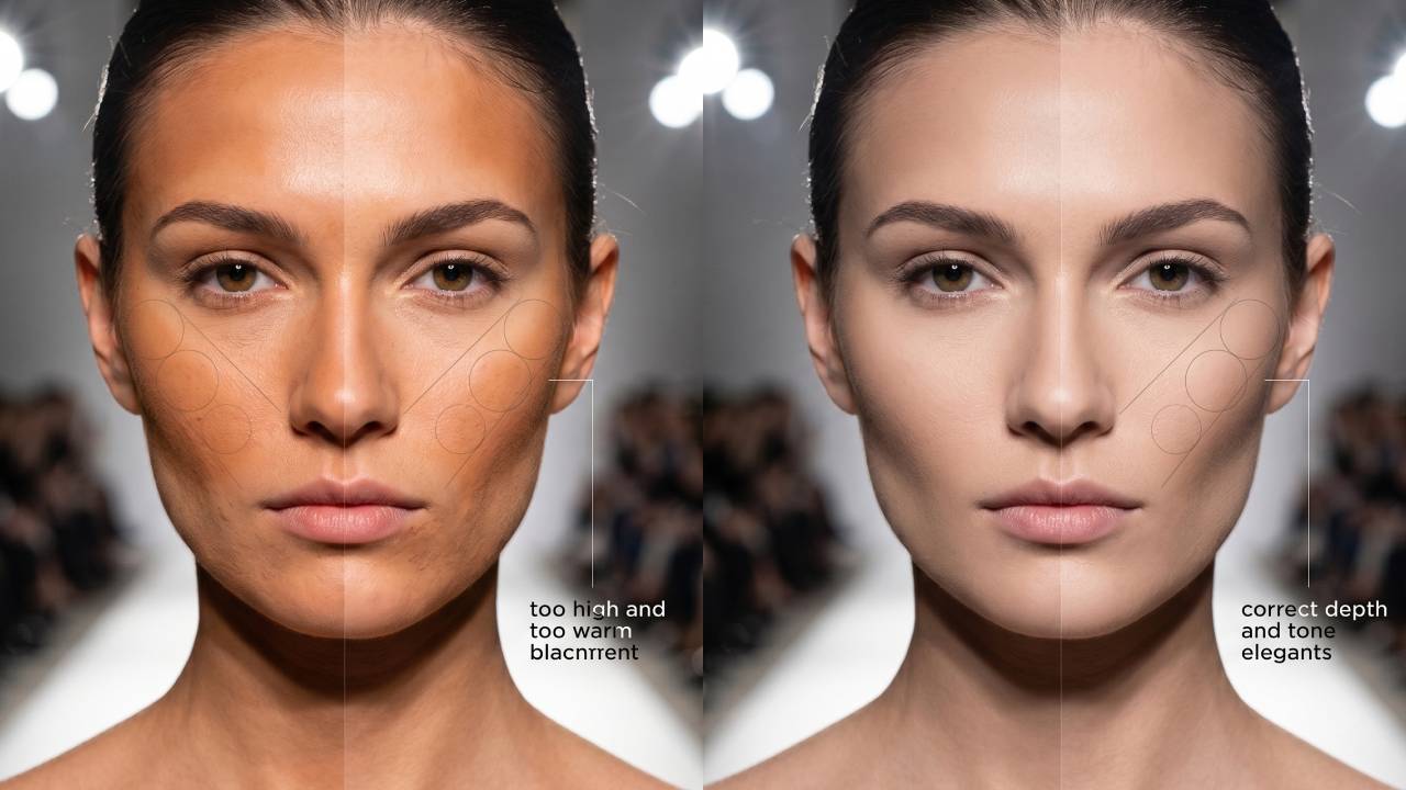 kesalahan makeup fashion show