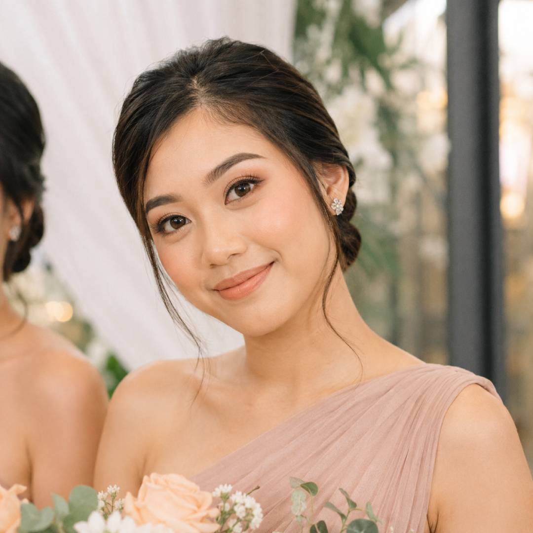 makeup bridesmaid natural