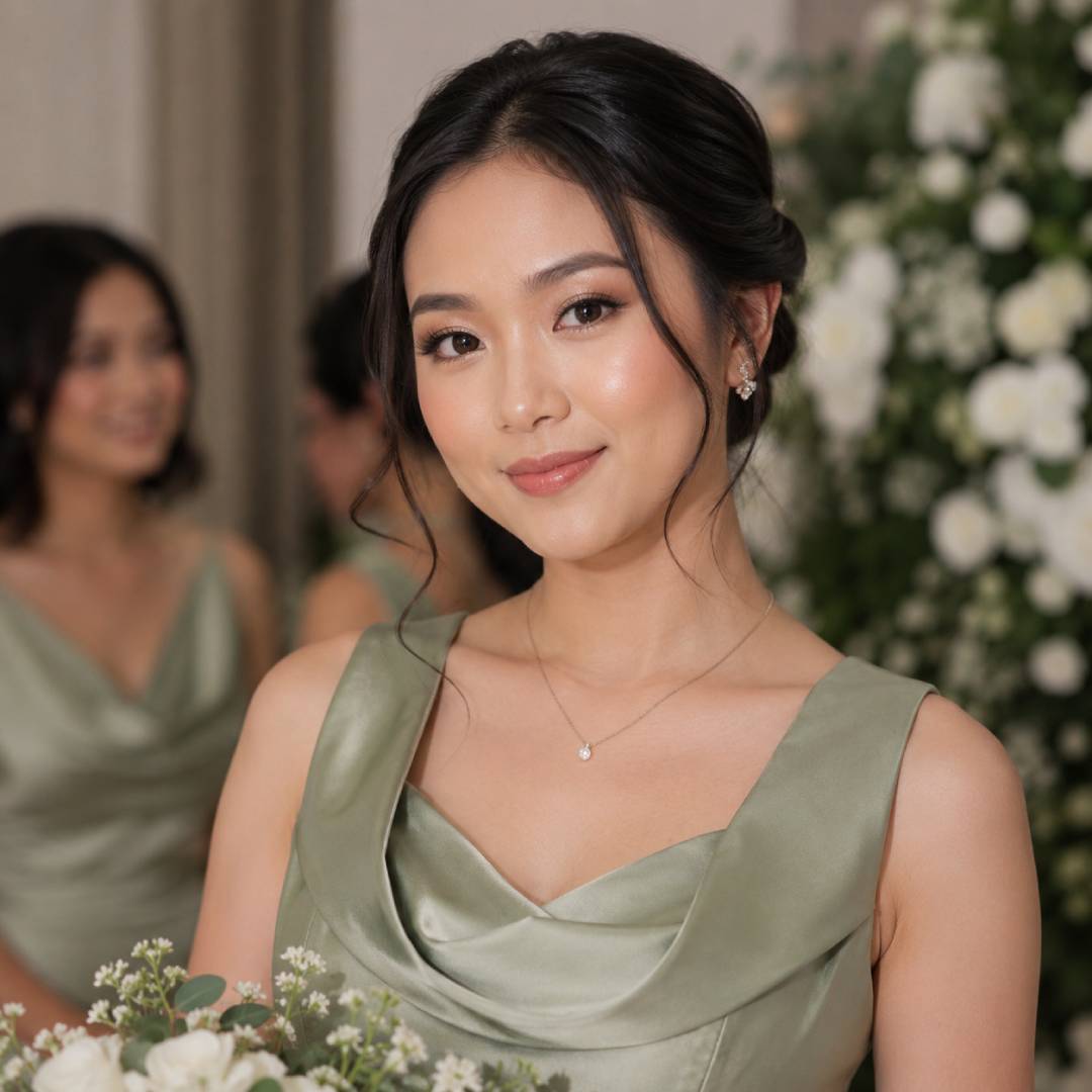 makeup bridesmaid natural