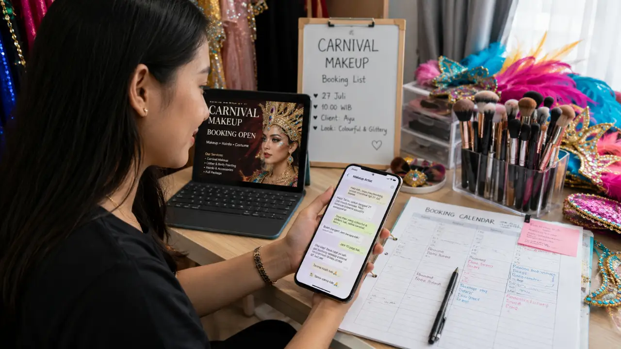 MUA makeup karnaval di Malang