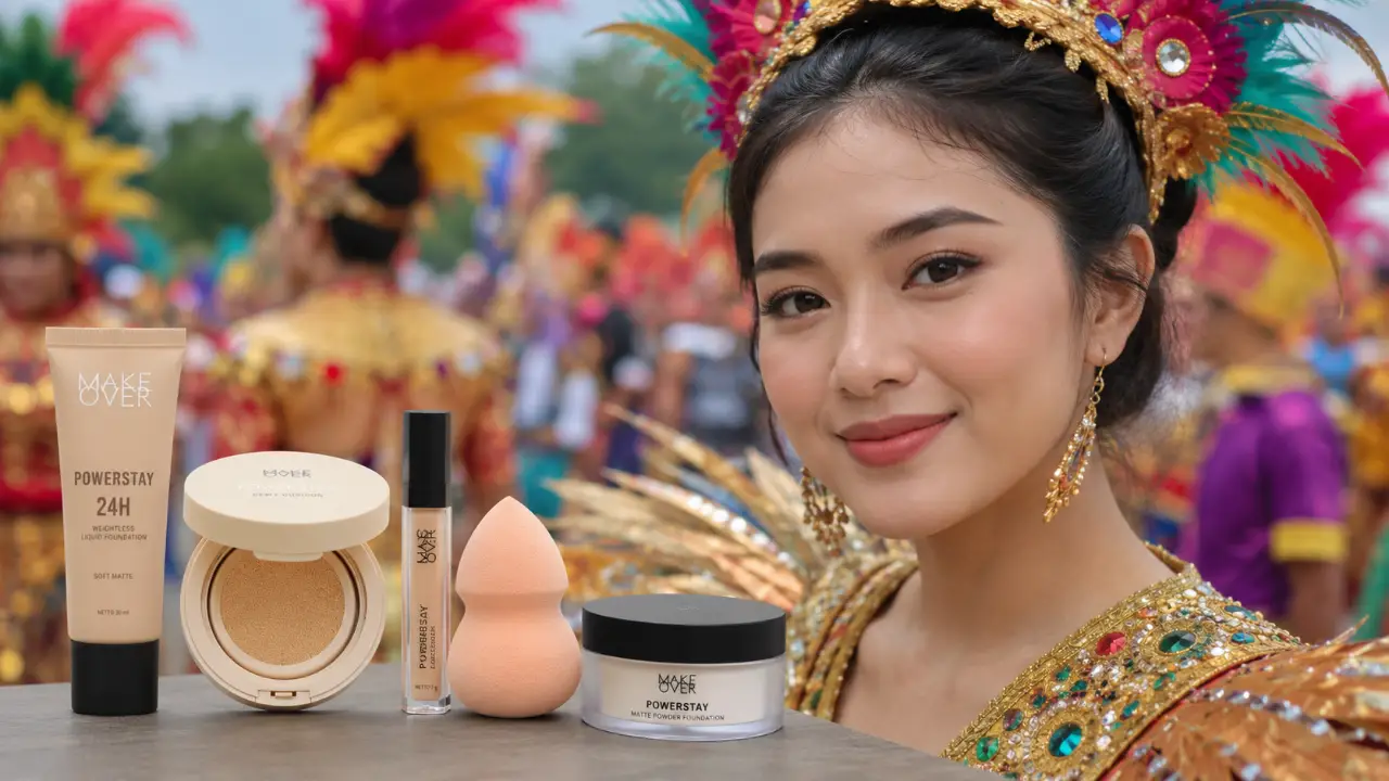 persiapan makeup karnaval
