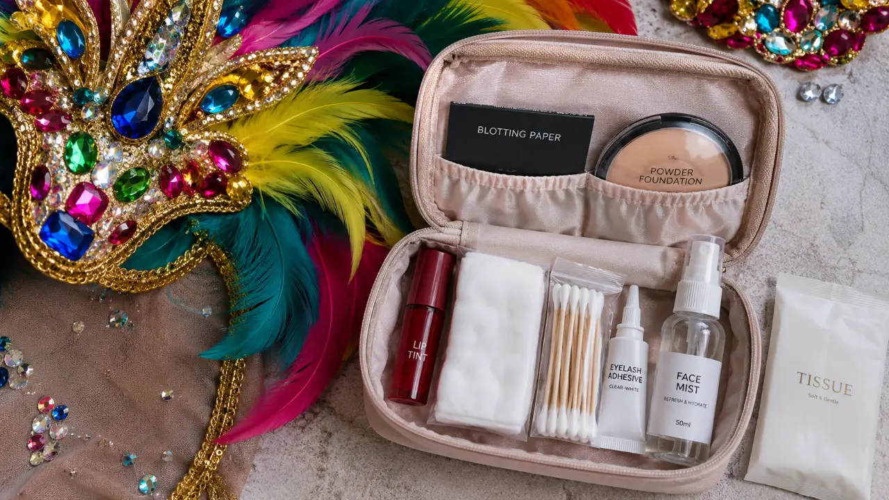 persiapan makeup karnaval
