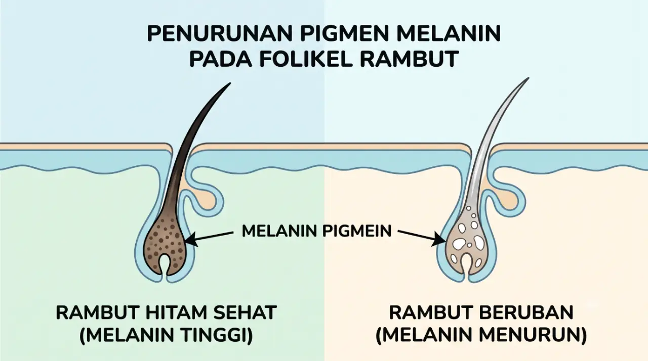 cara merawat rambut beruban