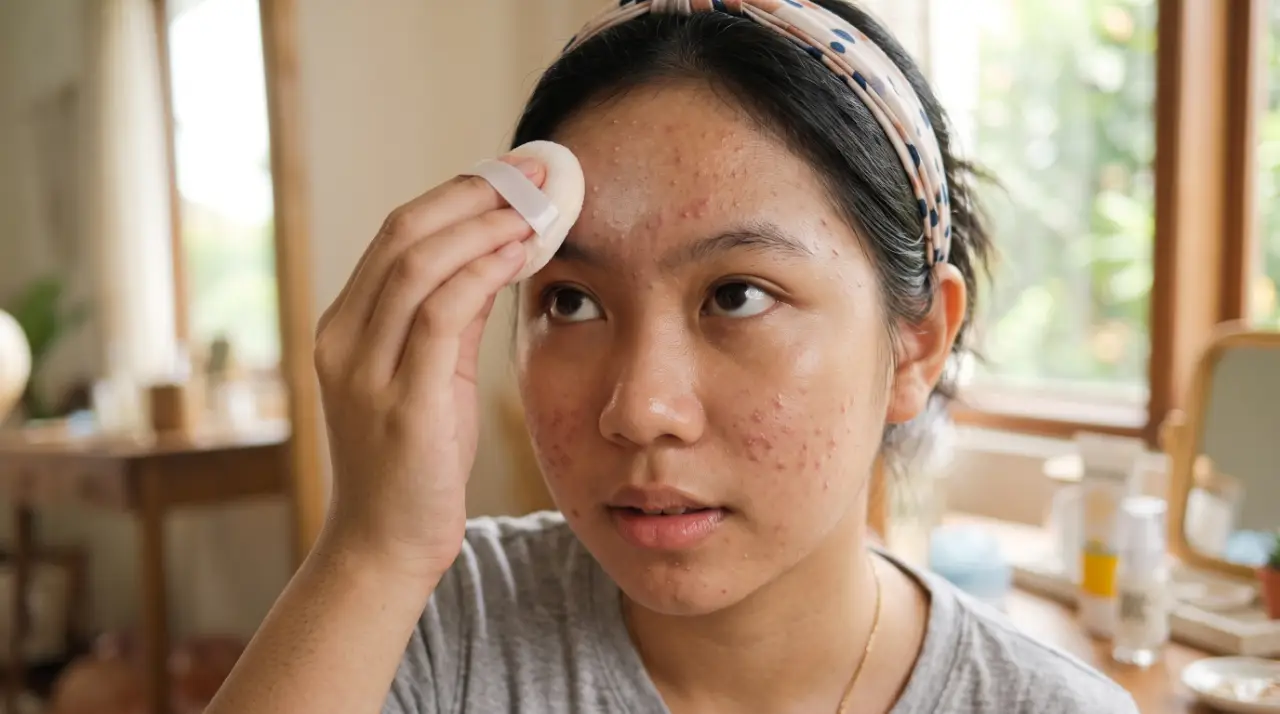 makeup ulang tahun remaja berjerawat