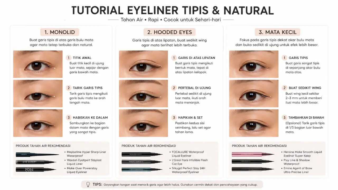 eyeliner sesuai bentuk mata
