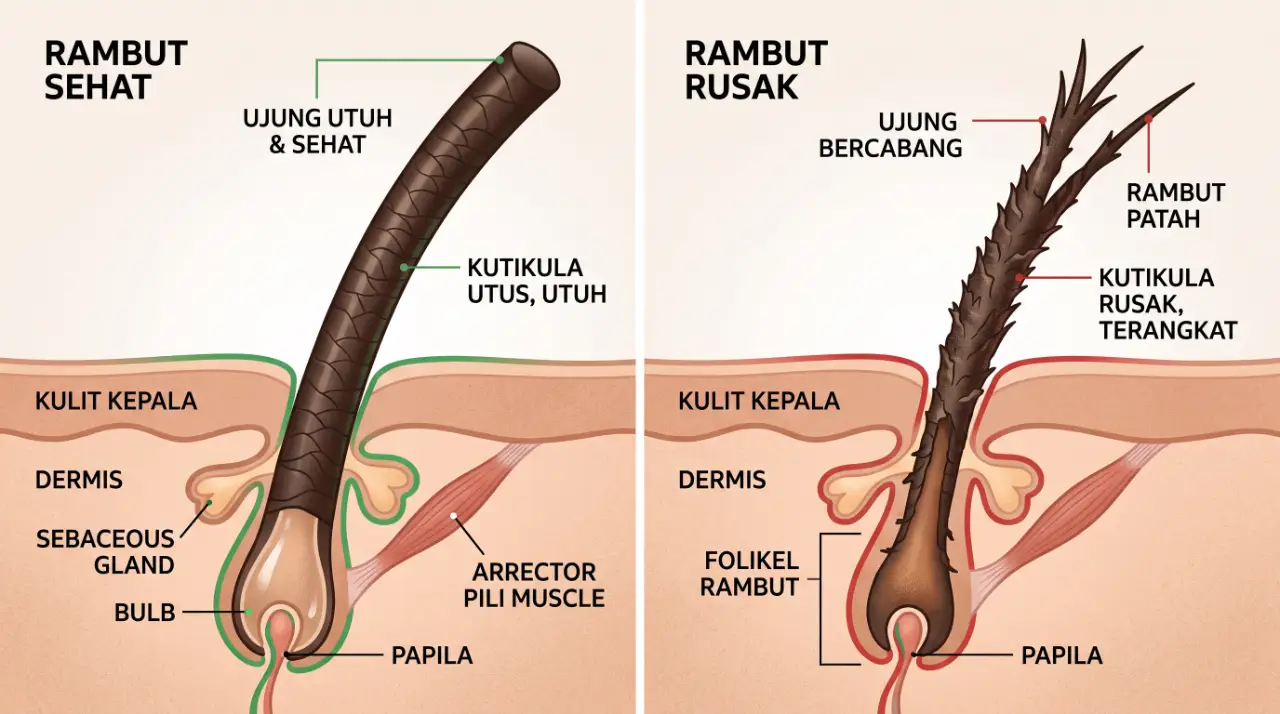 cara memanjangkan rambut dengan cepat