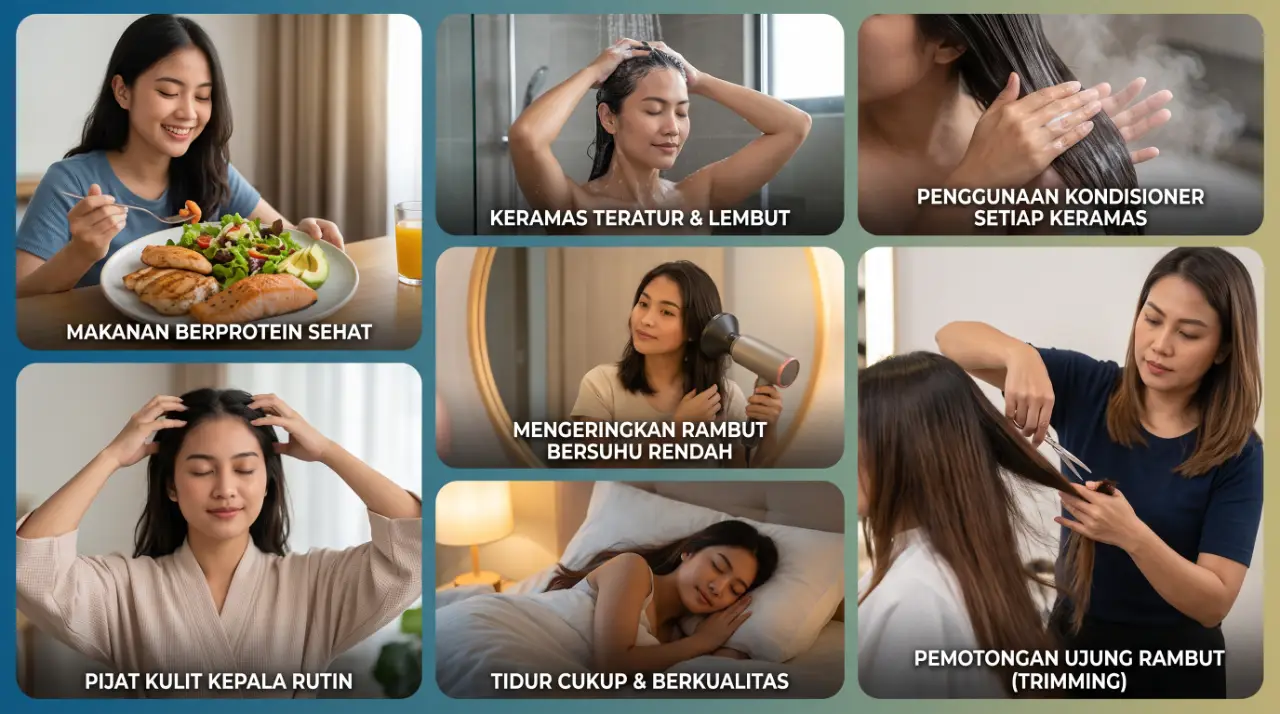 cara memanjangkan rambut dengan cepat
