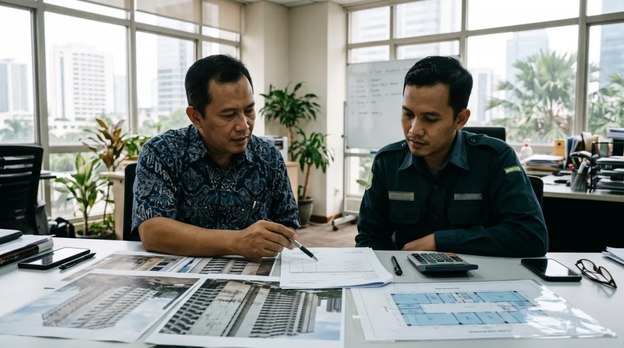 pembersihan kaca gedung