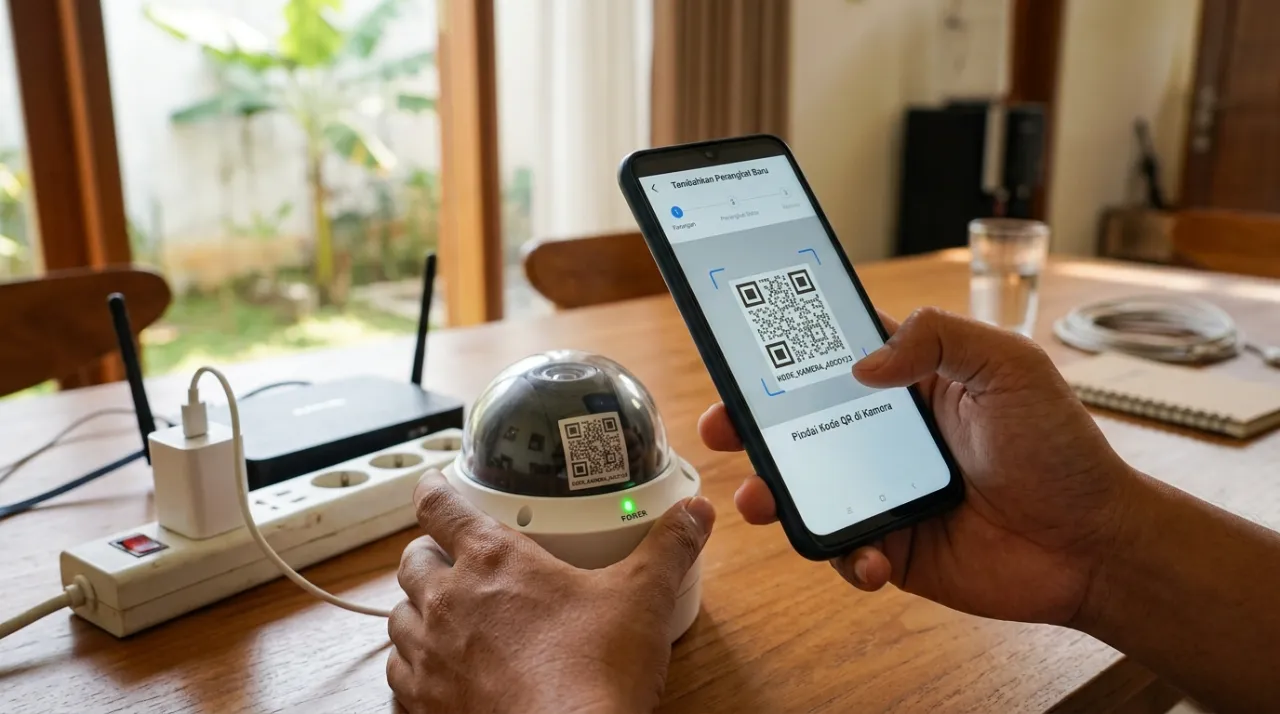 cara menghubungkan cctv ke hp