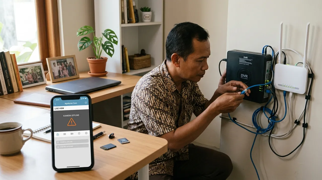 cara menghubungkan cctv ke hp