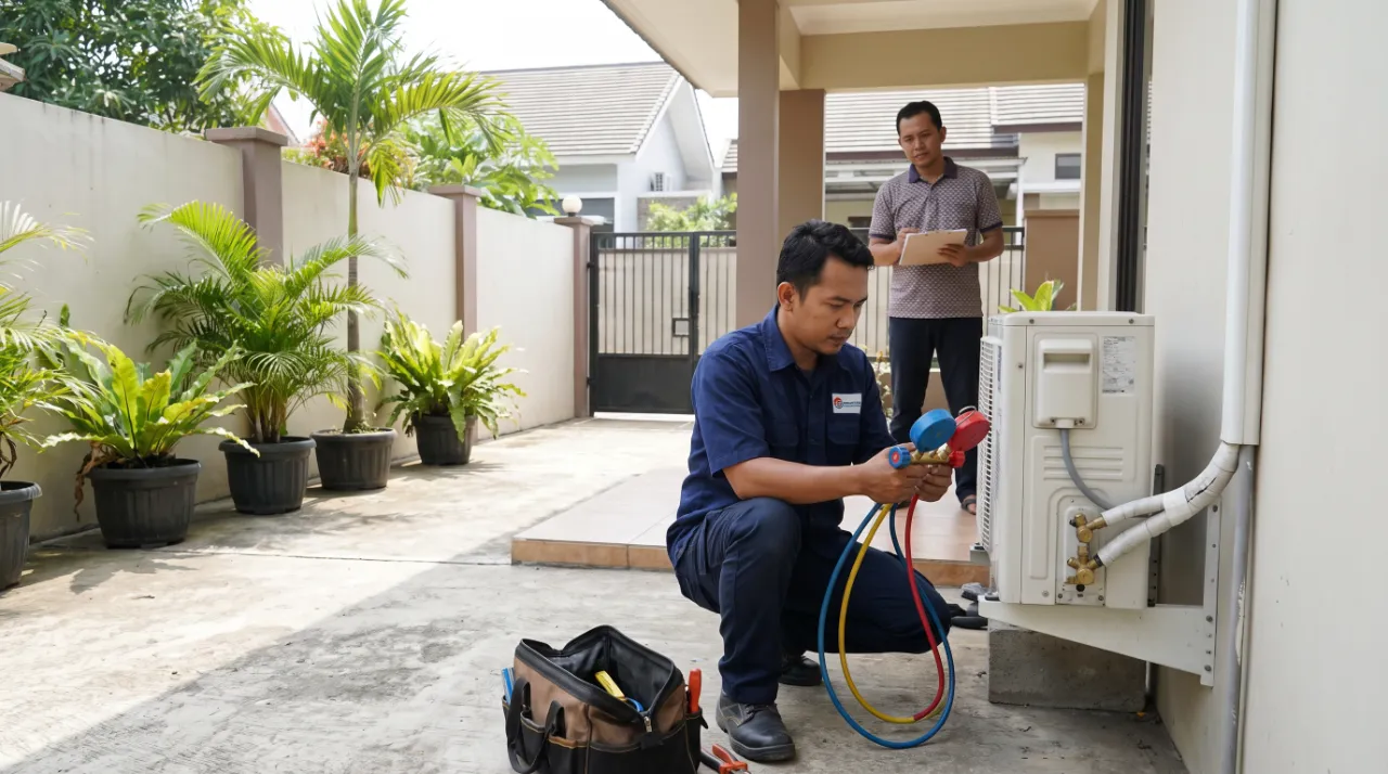 service AC atau ganti baru