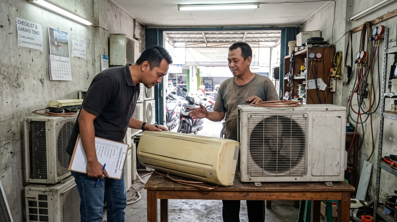 service AC atau ganti baru