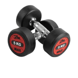 Zeemax Rubber Coated Dumbbells (1kg – 40kg) – Pair thumbnail 4