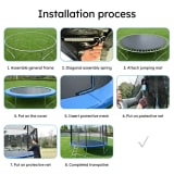 Trampoline with Safety Net (5ft – 16ft) Kids Outdoor Jumping Trampoline thumbnail 6