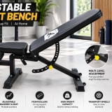 Weight Bench, Multifunctional Adjustable Commercial Workout Bench thumbnail 2