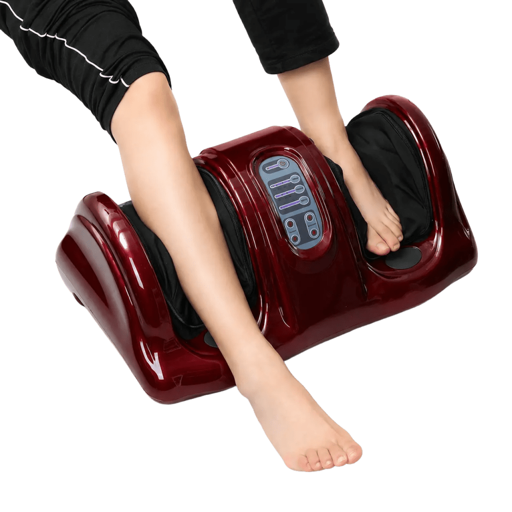 Shiatsu Electric Foot and Leg Massager Machine with Rolling & Kneading