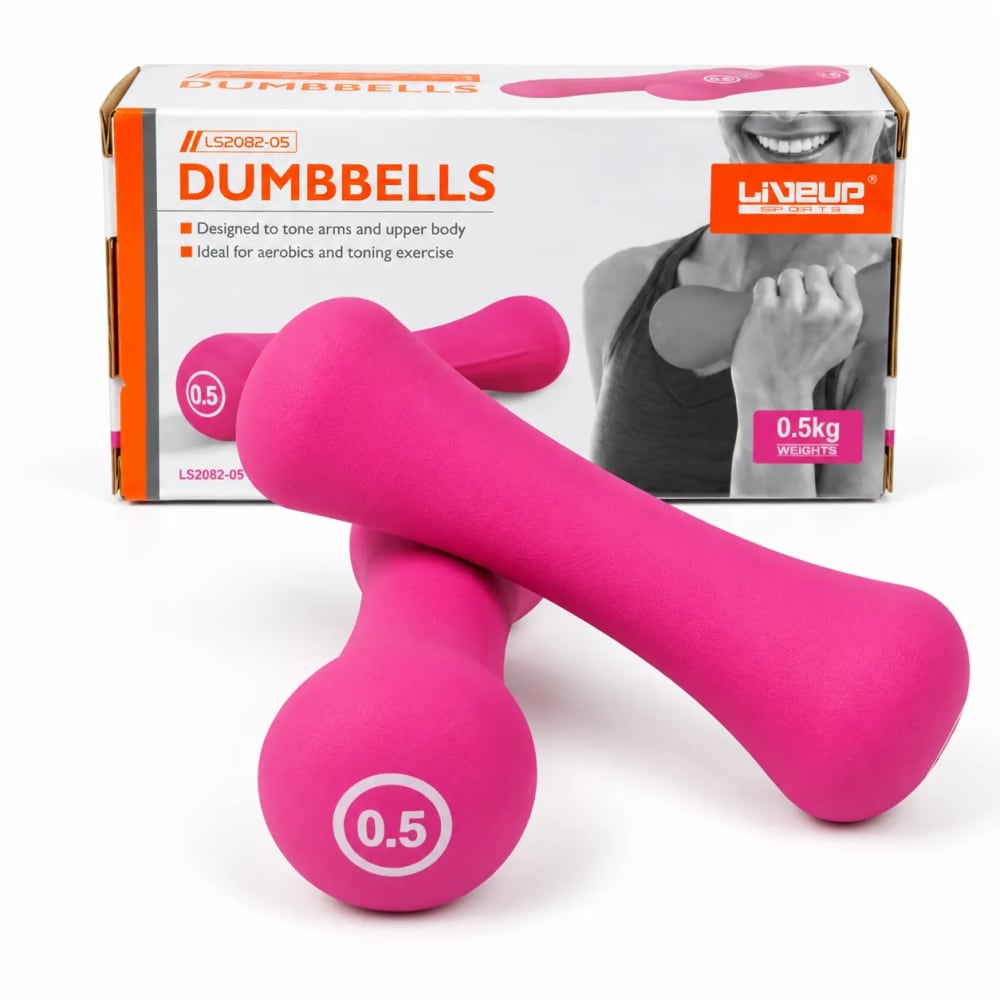 Liveup Bone Shape Neoprene Dumbbells