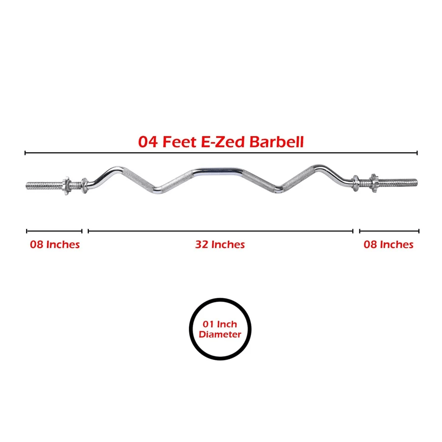 Curling Rod Weight Lifting Zigzag Rod