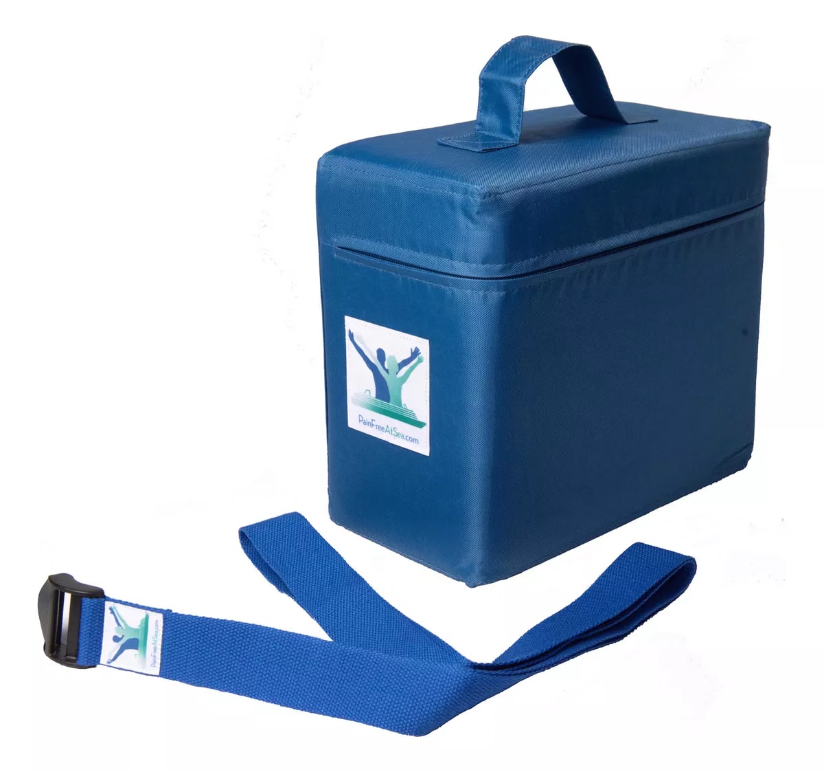 Posture Therapy Small FOAM Block and Blue STRAP/Yoga Belt Bundle