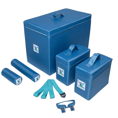Pain Free-Posture Committed Foam Package (Blocks LARGE & 2 SMALL, Rolls LONG & SHORT, STRAP/Yoga Belt & Prism Glasses Bundle)