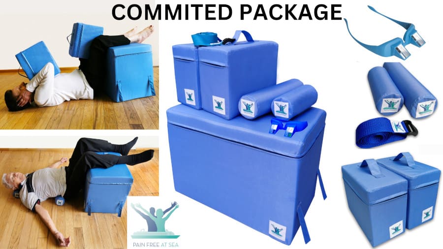 Pain Free-Posture Committed Foam Package (Blocks LARGE & 2 SMALL, Rolls LONG & SHORT, STRAP/Yoga Belt & Prism Glasses Bundle) - Image 4