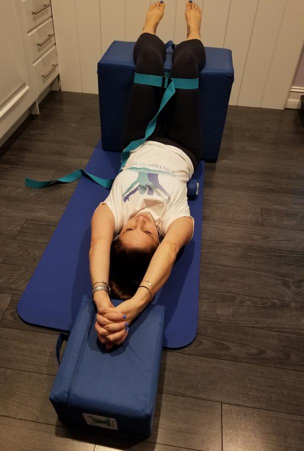 Posture Therapy Small FOAM Block and Blue STRAP/Yoga Belt Bundle - Image 21