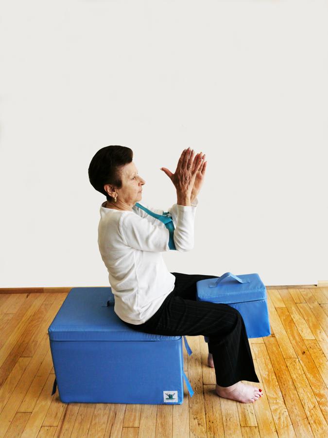 Posture Therapy Small FOAM Block and Blue STRAP/Yoga Belt Bundle - Image 14