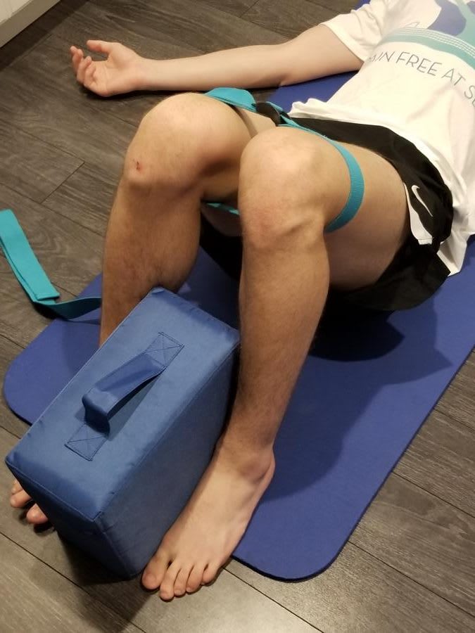 Posture Therapy Small FOAM Block and Blue STRAP/Yoga Belt Bundle - Image 7