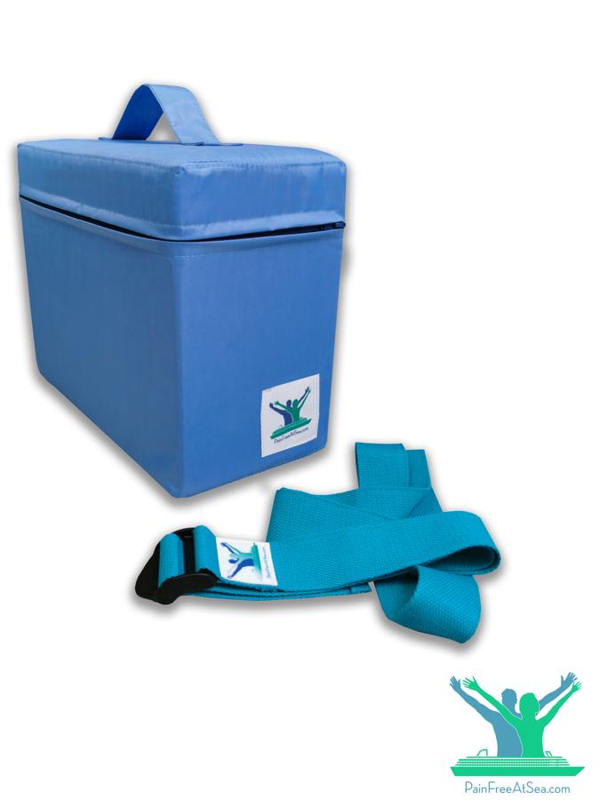 Posture Therapy Small FOAM Block and Aqua STRAP/Yoga Belt Bundle - Image 3