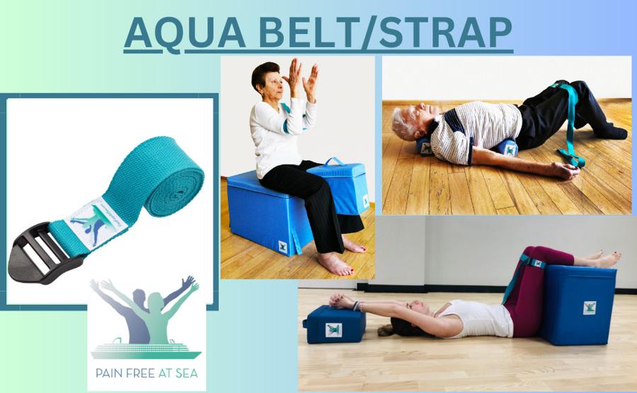 Posture Therapy 10 Aqua STRAP/YOGA BELT Package - Image 3