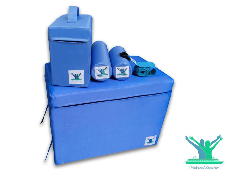 Pain Free-Posture Basic Foam Package (Blocks LARGE & 1 SMALL, ROLLS LONG & SHORT, STRAP/Yoga Belt Bundle) - Image 8