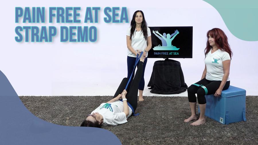 Posture Therapy SINGLE Blue STRAP/YOGA BELT - Image 2