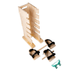 Pain Free-Posture Multi-Positioning Tower & Healing Aqua Prism Glasses (Includes Single and Double Pedal) -POSTURE TOWER- Hip Flexor Releaser- Neck, Hip, Lower Back, Knee & Ankle Pain Reducer