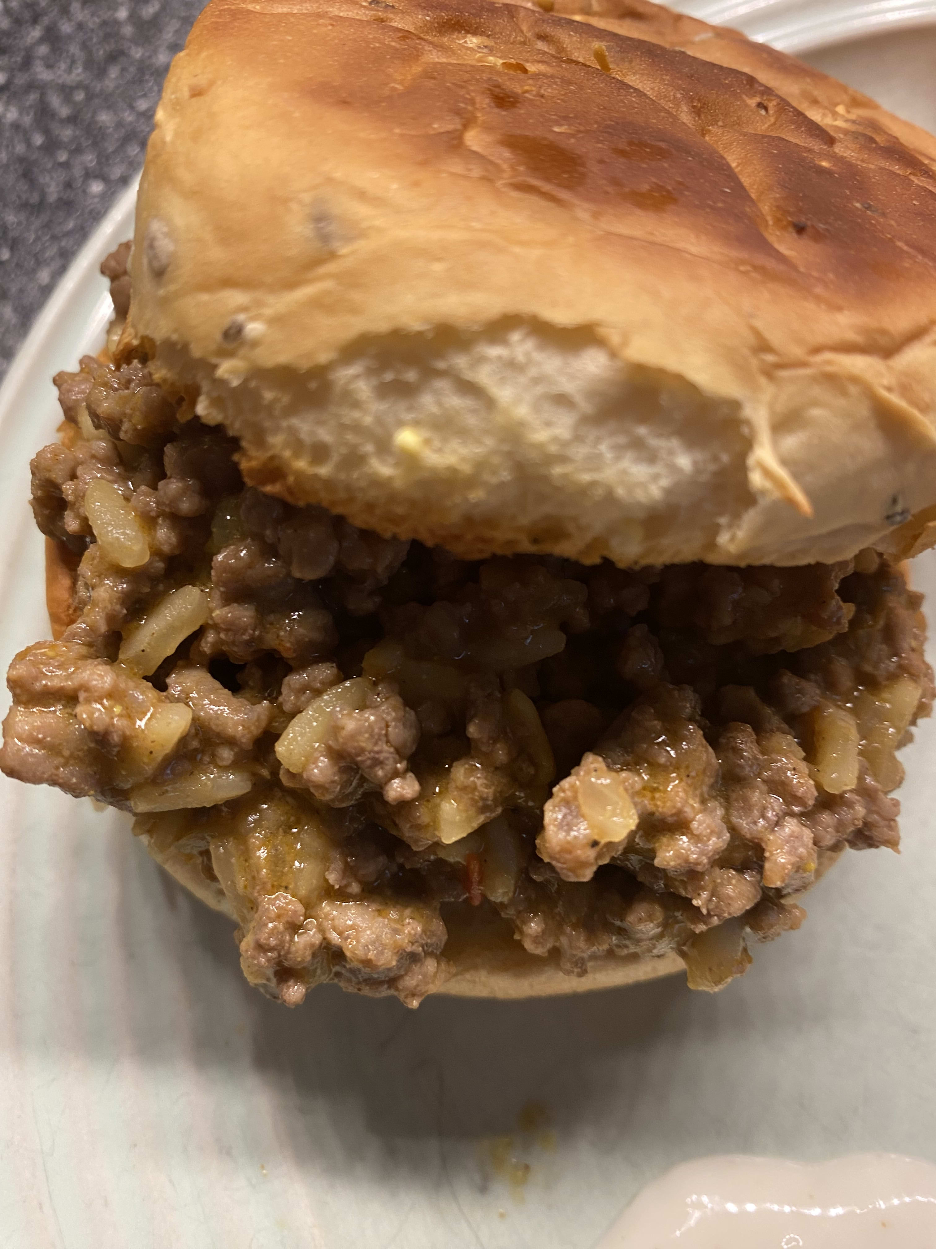 It's a picture of Jolene's Gumbo burgers