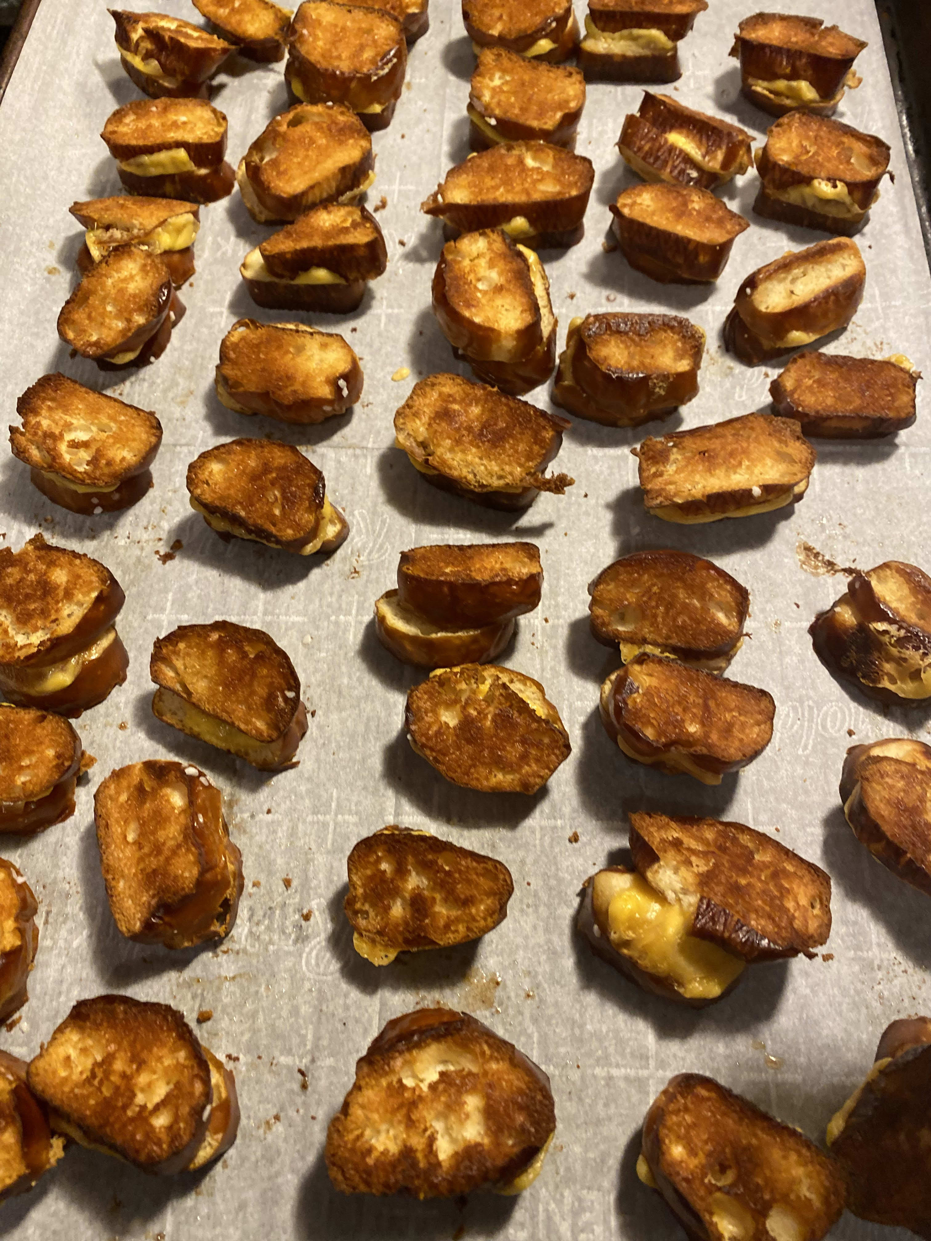 It's a picture of Jolene's Grilled Cheese Croutons