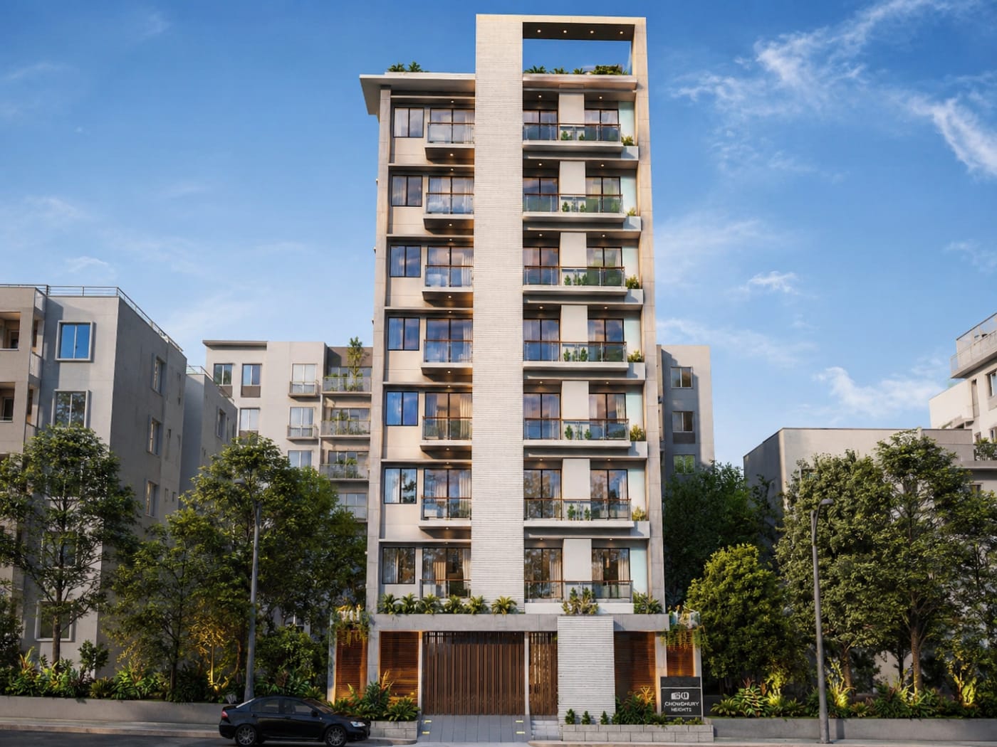 Aerial Chowdhury Heights, Jhawola-Ctg.