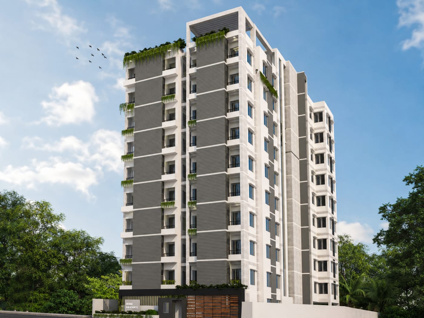 Aerial KR Heights, B Nag Lane, Gosaildanga, Agrabad, Ctg
